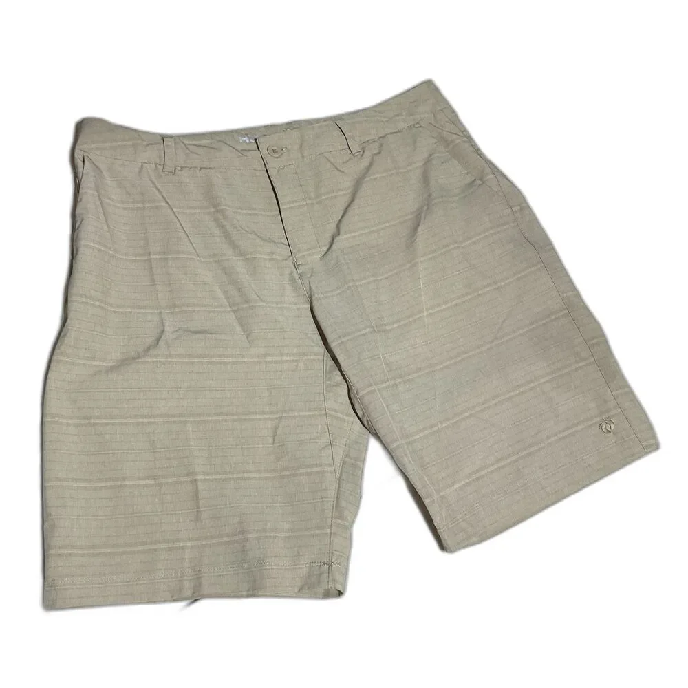 Hang Ten Men’s Flat Front Shorts - Light Khaki